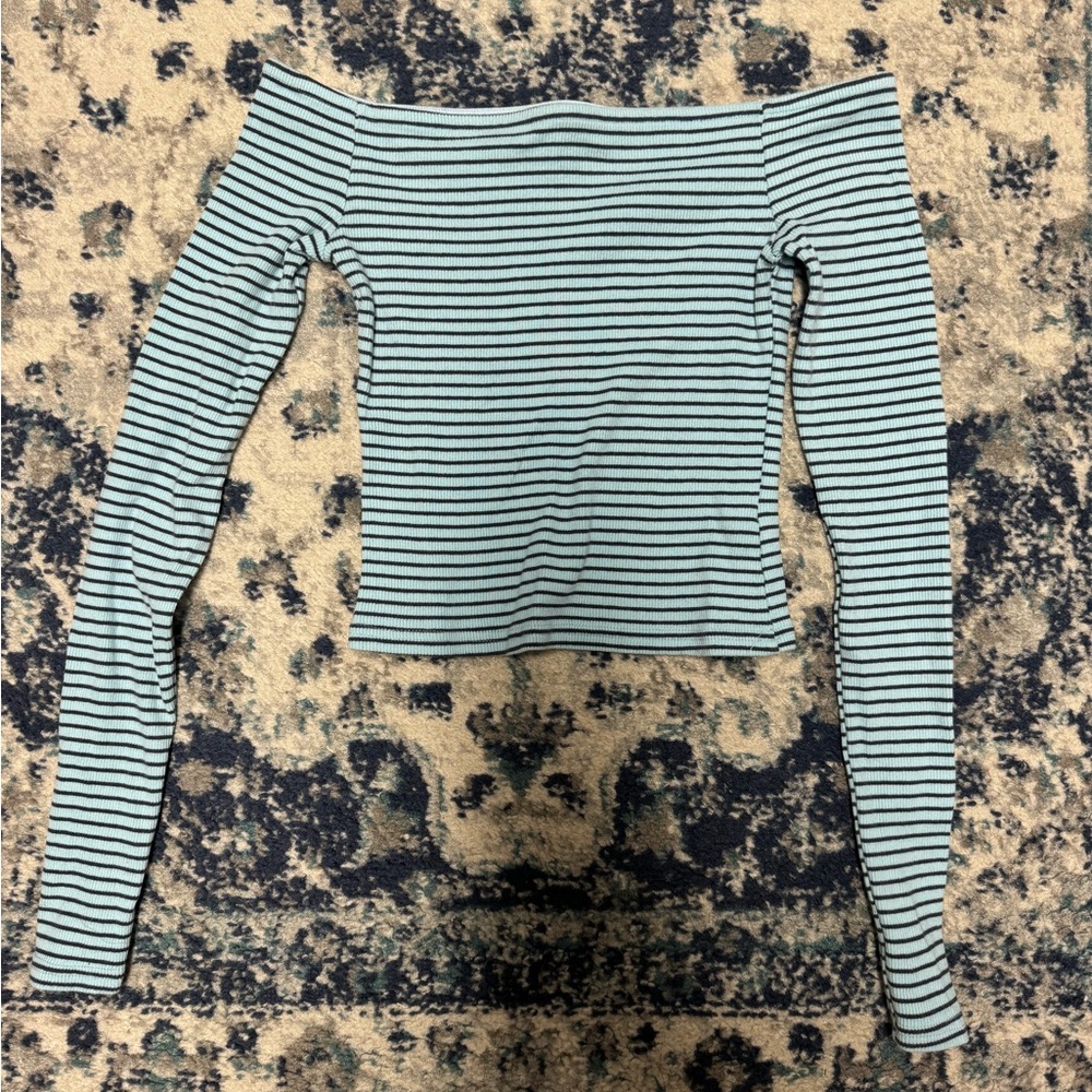 Edikted Striped Off Shoulder Top